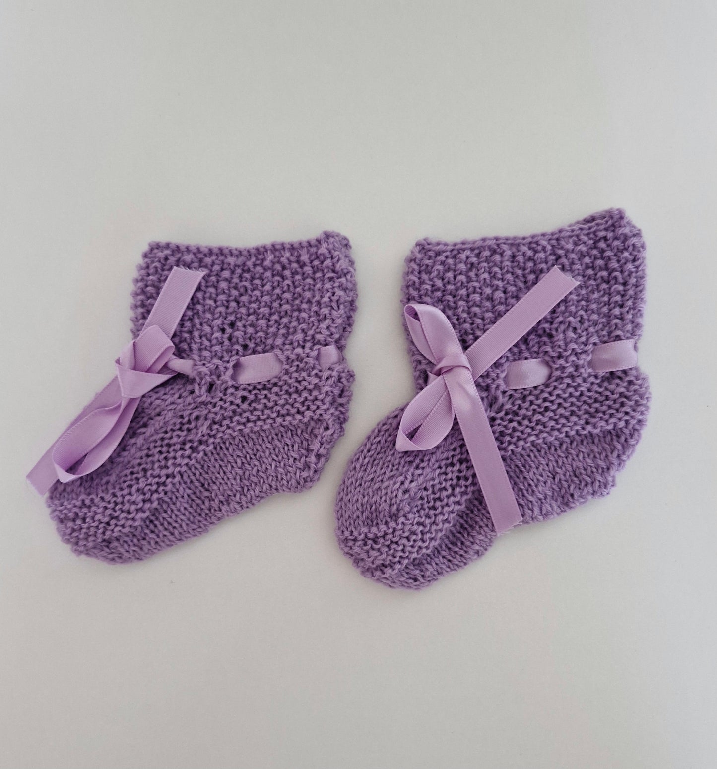 Baby Knitted Cardigan Set - Lavender