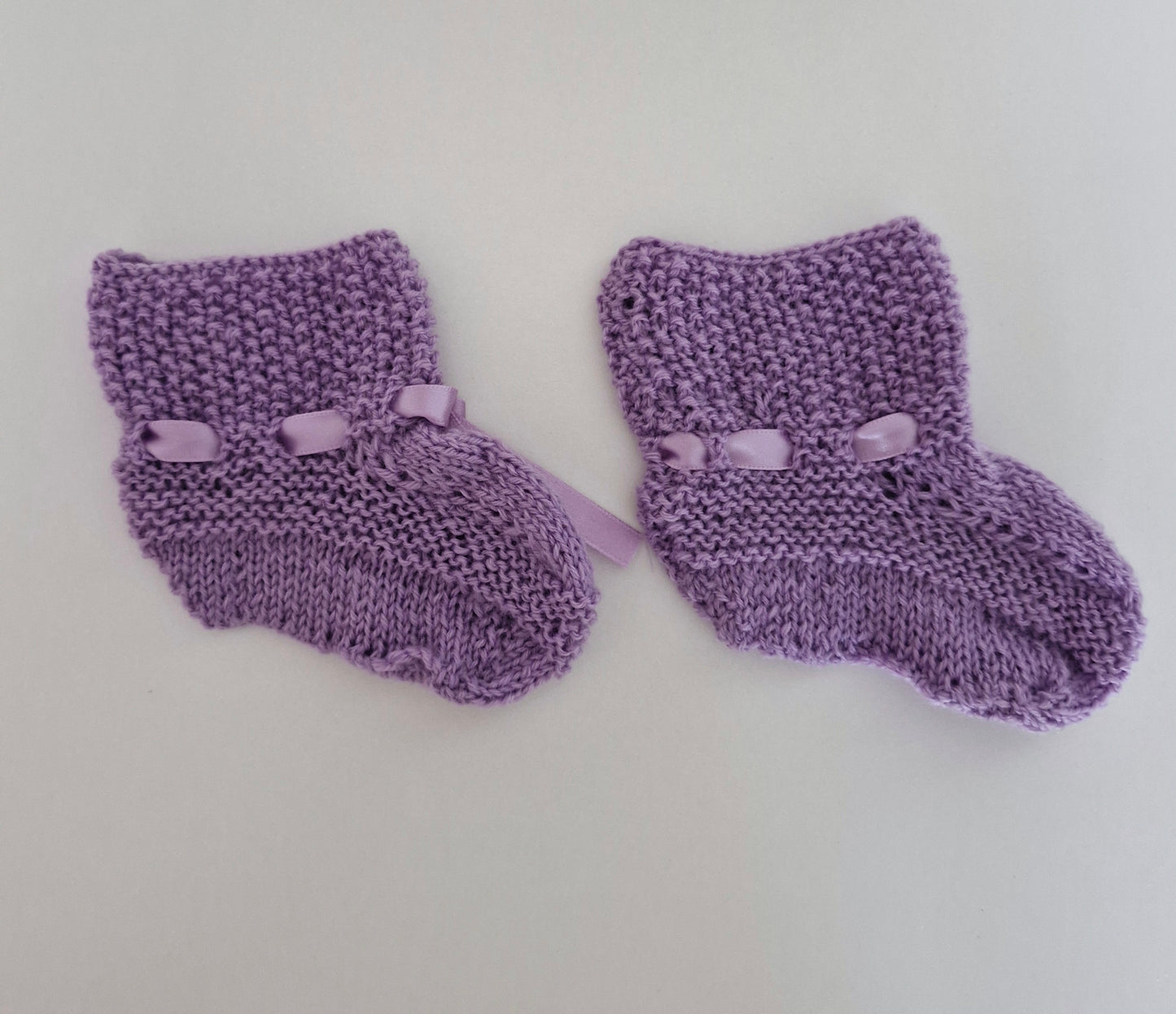 Baby Knitted Cardigan Set - Lavender