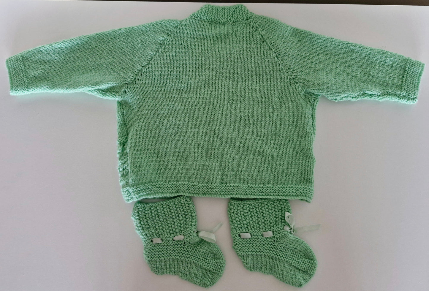 Baby Knitted Cardigan Set - Forest