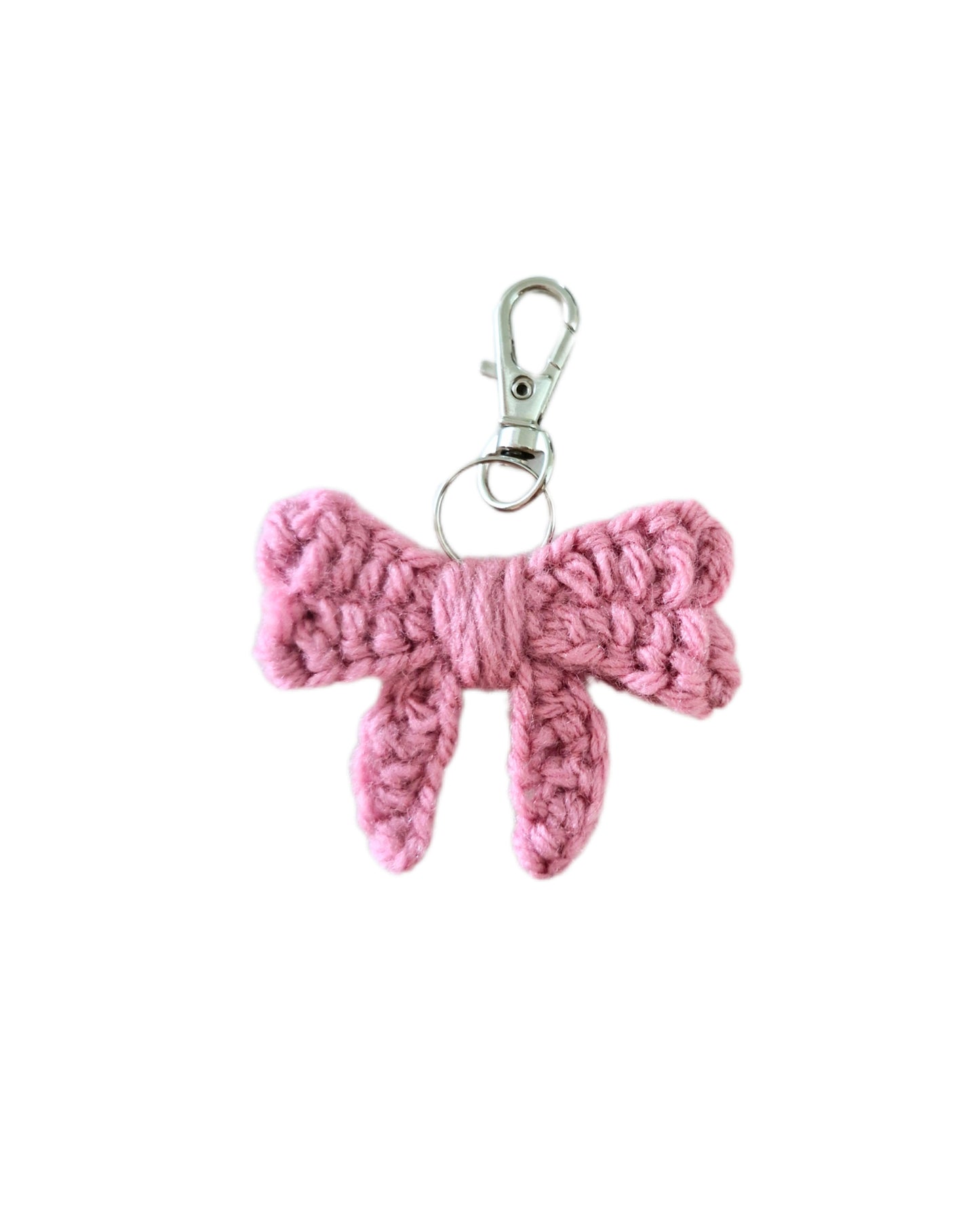 Crochet Bow Keychain