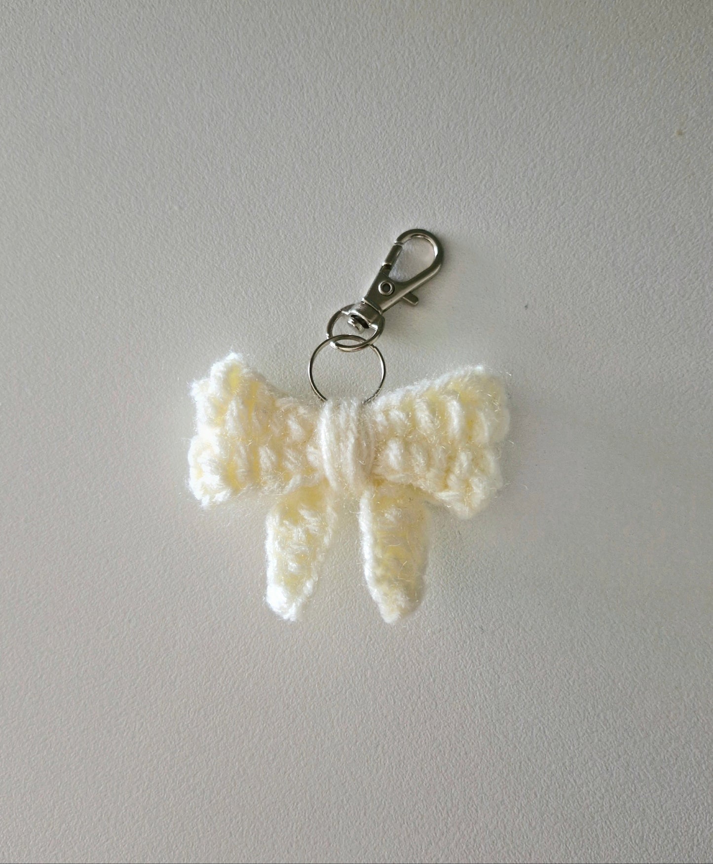Crochet Bow Keychain