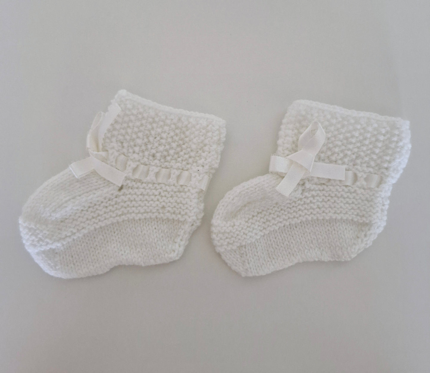 Baby Knitted Cardigan Set - Snow