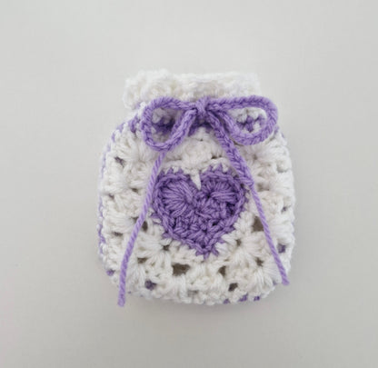 Heart Crochet Pouch