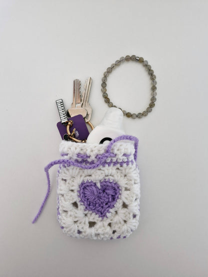 Heart Crochet Pouch