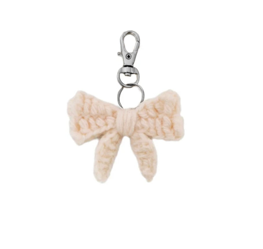Crochet Bow Keychain